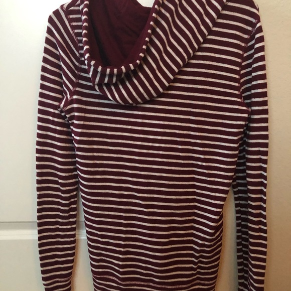 Maroon & white striped jacket - Picture 2 of 2